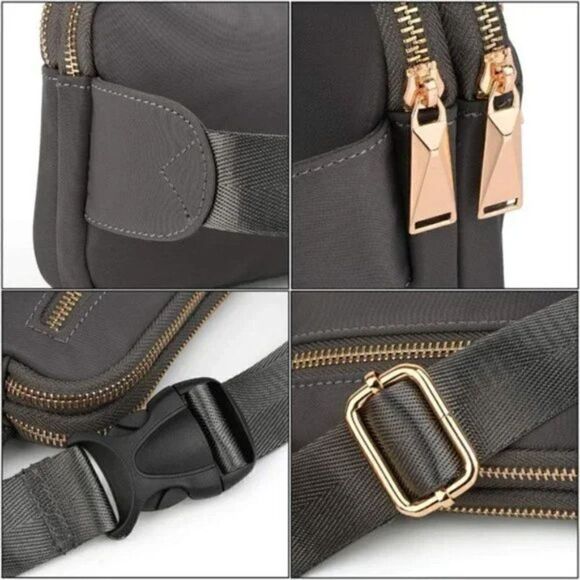 New Belt Bag Fanny Pack Lightweight Grey - Picture 5 of 8